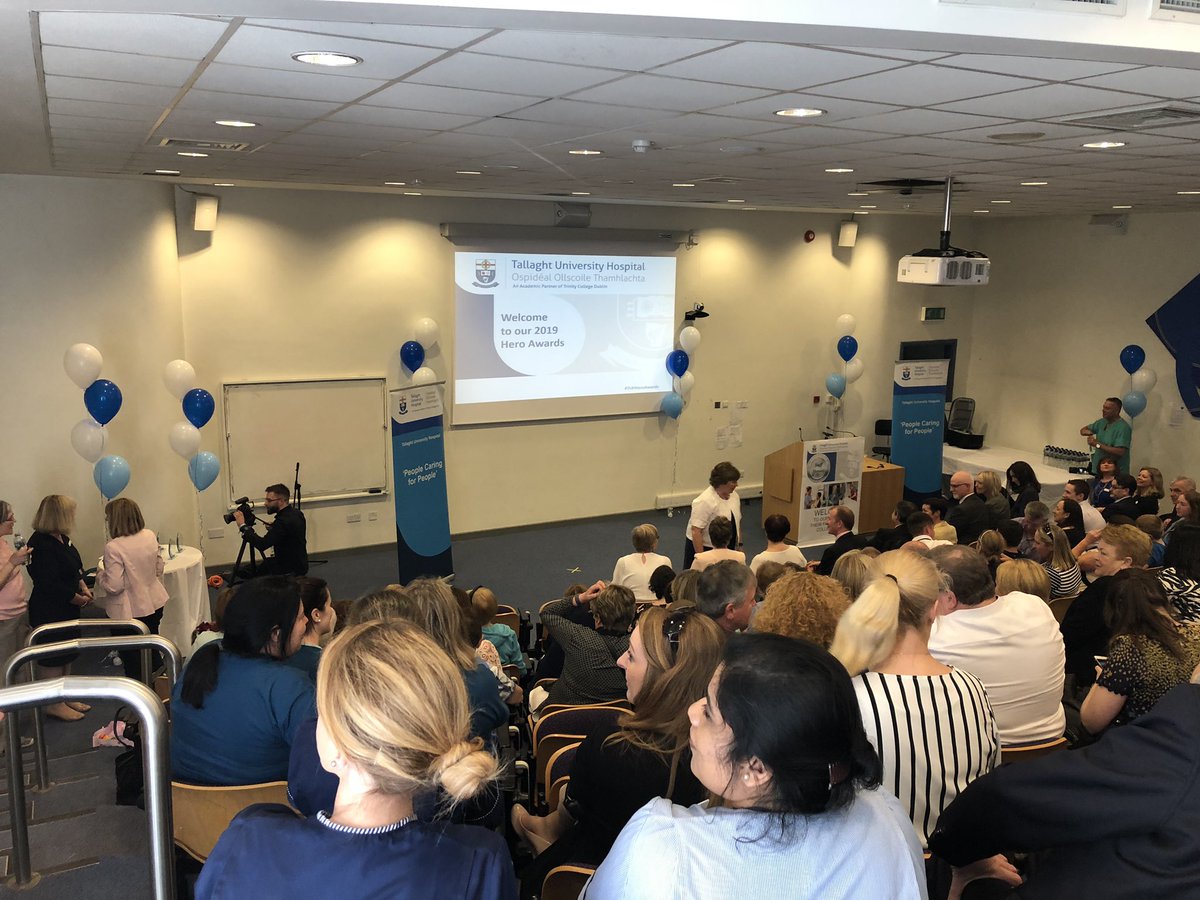 f1burke's tweet photo. #TallaghtUniversityHospital is ready to kick off this year’s #TUHHeroAwards where a total of nine awards will be handed out ranging from Patient Experience to Unsung Hero &amp; the highly coveted Team of the Year https://t.co/lP6GBLZKSv