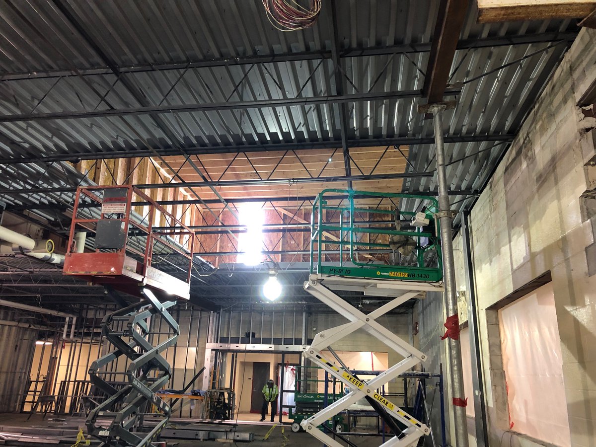 #HuskyHero4Life #HuskiesCare #CCSD93

They are putting in a skylight in the innovation center to bring in natural light