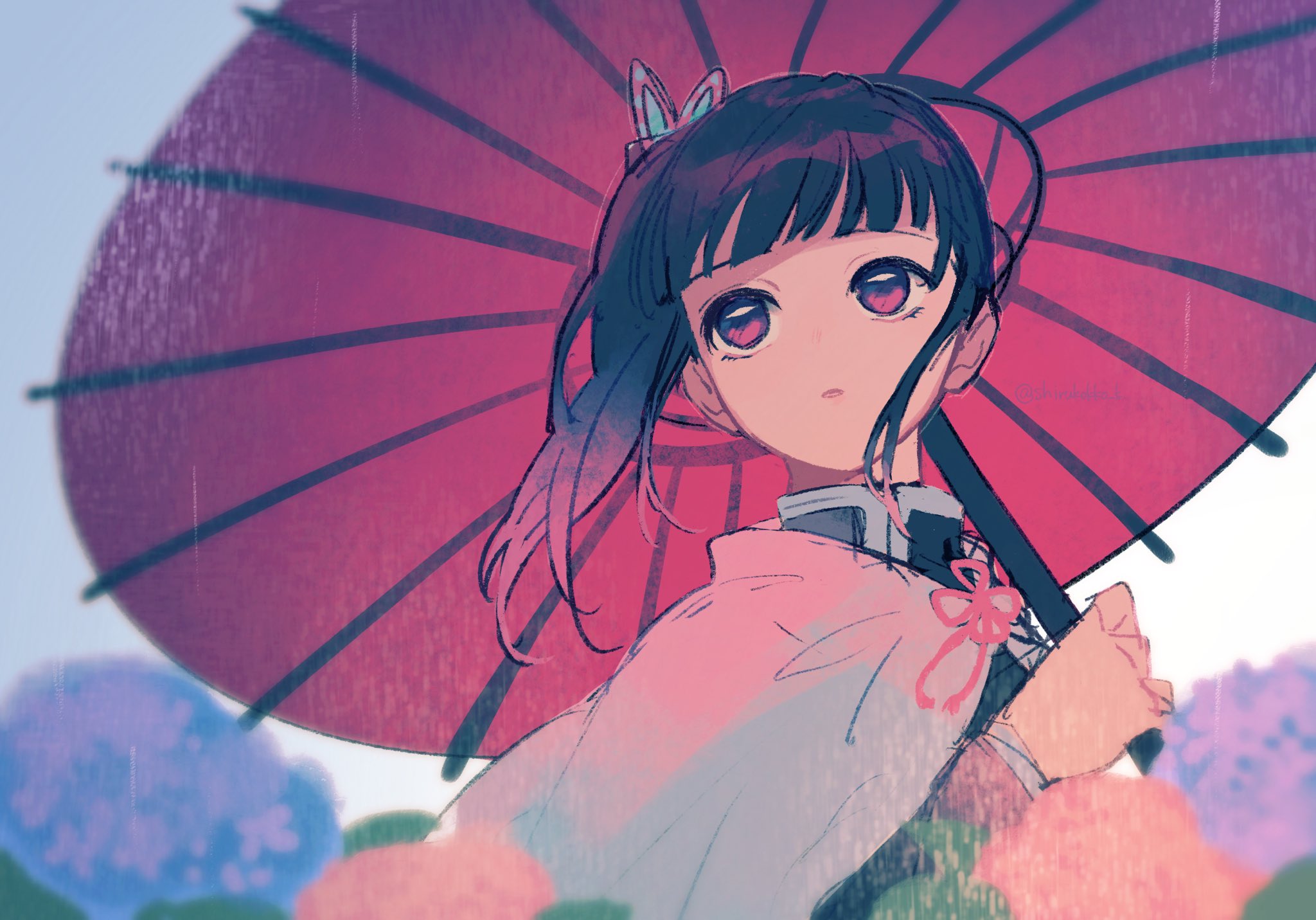 しるこ 鬼滅の刃版深夜のお絵描き60分一本勝負 梅雨入り T Co Ss0rdxqfhy Twitter