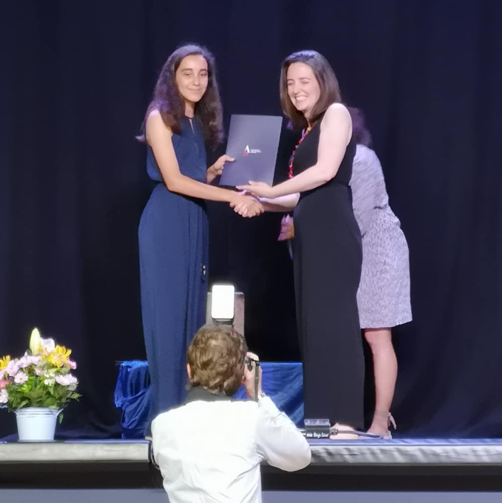 teo_bcnyc's tweet photo. My baby girl Sienna graduates from MS and is now officially a HS student ❤️ @ASBschool #sienna #golynx #bcnyc https://t.co/aYdoQ7J7WC