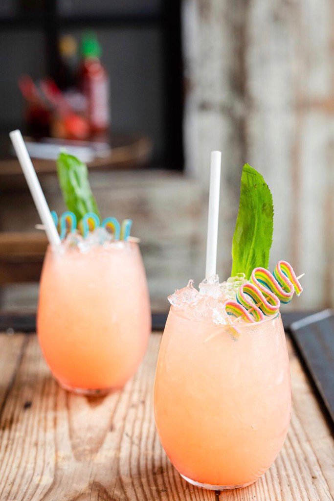 ManchesterPride's tweet photo. Fancy Friday drinks?🍹 @PhoRestaurant have launched their Pride Punch and it looks amazing 😍🌈 Pho are donating £1 from every Pride cocktail purchased in Manchester directly to The Manchester Pride Fund ❤️ https://t.co/EPH5KsiJfz