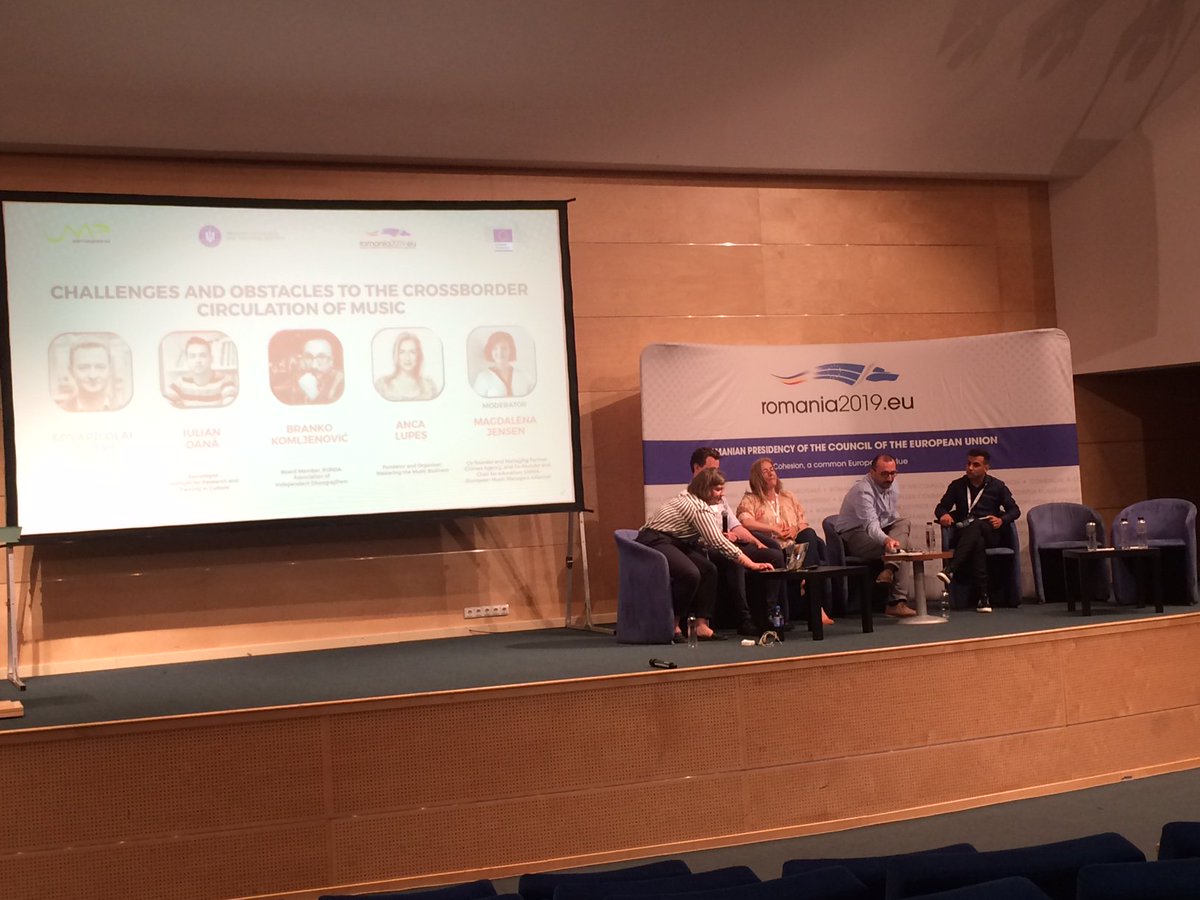 IMPALAMusic's tweet photo. Today was also the opportunity to discuss challenges and obstacles to the crossborder circulation of music - featuring IMPALA members @RundaBalkans and Independent association of #Indie Labels INDIERO at #MusicMovesEurope conference in Bucharest https://t.co/JgjpjUGrPt
