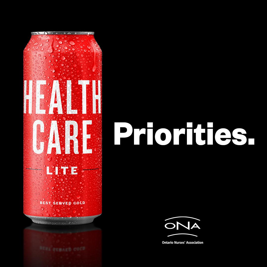 ontarionurses's tweet photo. .@ontarionurses Launches New Ad Campaign, "Priorities and Promises"; calls on Ford government to stop unravelling  health care, consult with experts https://t.co/EZCwGQaTMP https://t.co/dPRVJoe74s