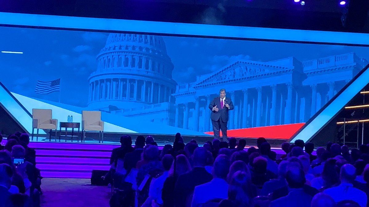 __SOTR__'s tweet photo. This Week: @GovChristie delivering #keynote for #Breakthroughs19 (photo cred. @PremierHA) https://t.co/J5DvxYoruI