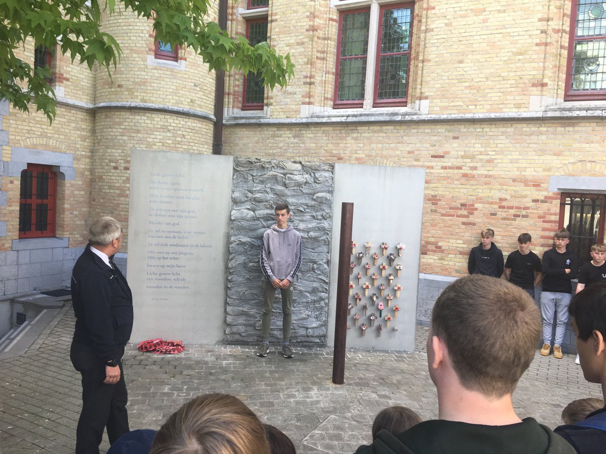 HistoryFHS's tweet photo. First stop- Poperinge to Talbot House and the Shot at Dawn cells https://t.co/Z2erUmIPhb