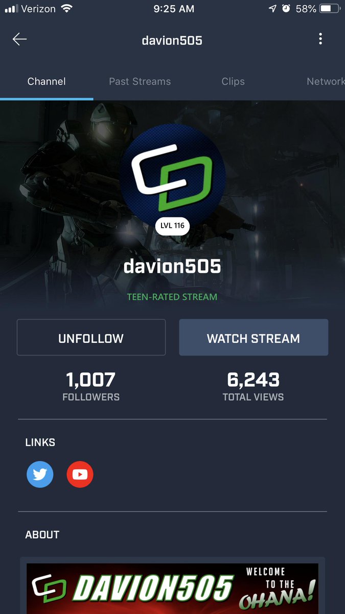 davion505's tweet photo. WE DID IT! The Ohana🌴 is officially 1⃣0⃣0⃣0⃣ @WatchMixer followers strong! I say it every stream, every day that my Ohana makes my streams come ALIVE. Mahalo to everyone that has come along with me on this journey! #OhanaBuilt

MAHALO &amp; much love! 💙🤙 https://t.co/fSPoI5lmxI