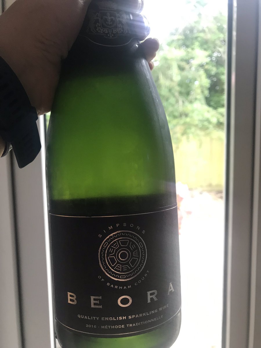 Pinotnoirgirl's tweet photo. To celebrate our win at the South Wilts Business of the year awards last night, I’m popping my last bottle of Beora from @NakedWines & @simpsonwine in the fridge. Will be sad to drink my last bottle of the beaut English Sparkling Wine, but this is a good cause! #SWBOYA19 https://t.co/tfAygu4Rcn