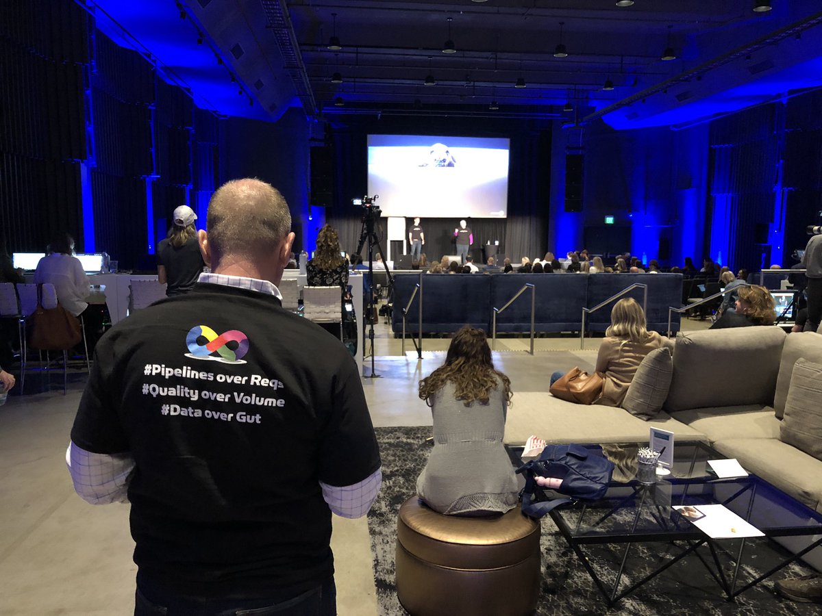 JoshZywien's tweet image. It’s about to get wild up in the Revere ballroom with @JobsatIntel and @allynbailey / @ProseTalent on stage at #TransformRM. #pipelinesoverreqs #dataovergut #qualityovervolume