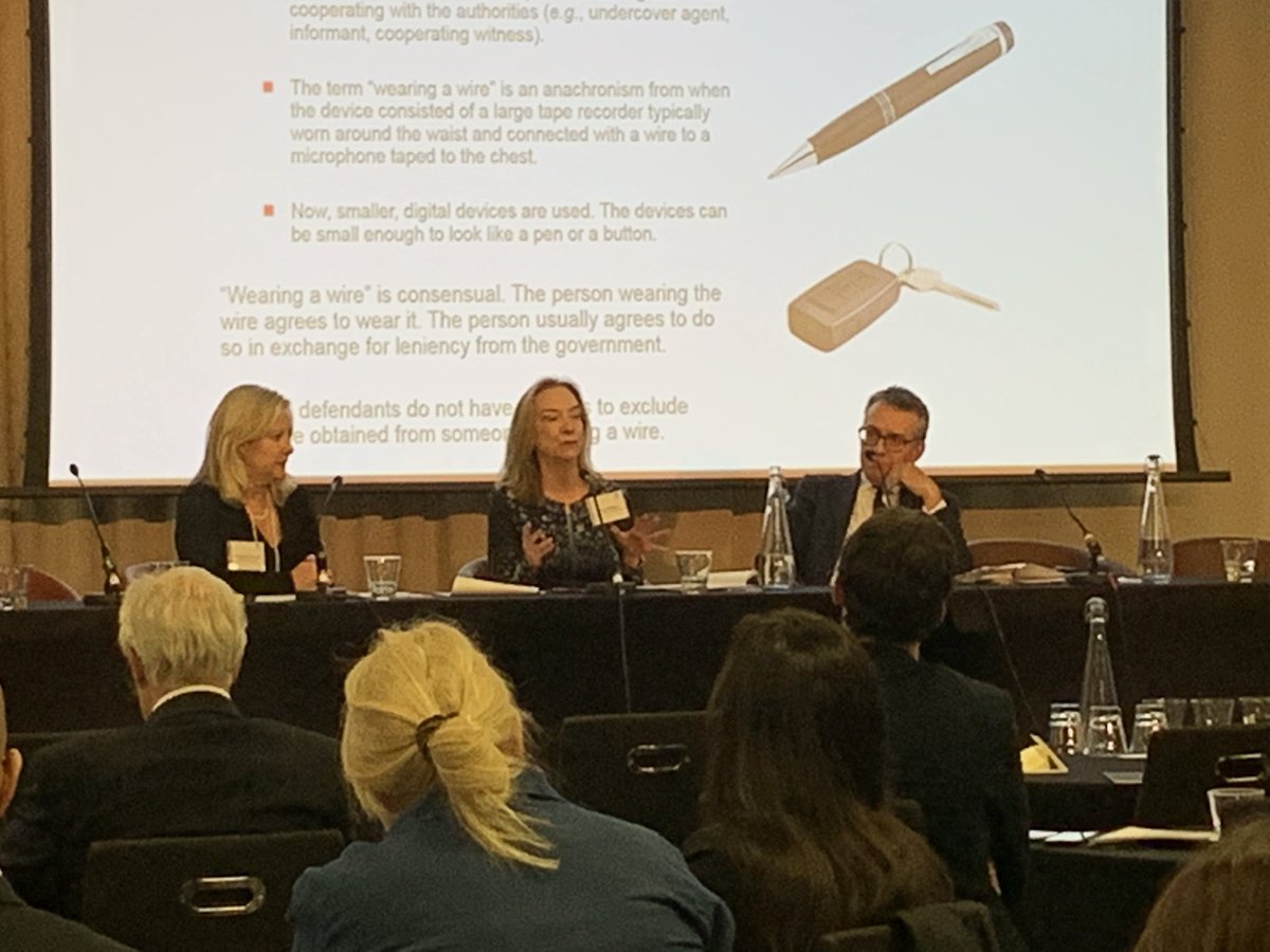 shuladj's tweet photo. The final session of the day - interesting topic - cooperation credit and wearing a wire.  My colleague Harry Travers @BCLsolicitors chairing #FLAConference https://t.co/nnmQ7Aai2k