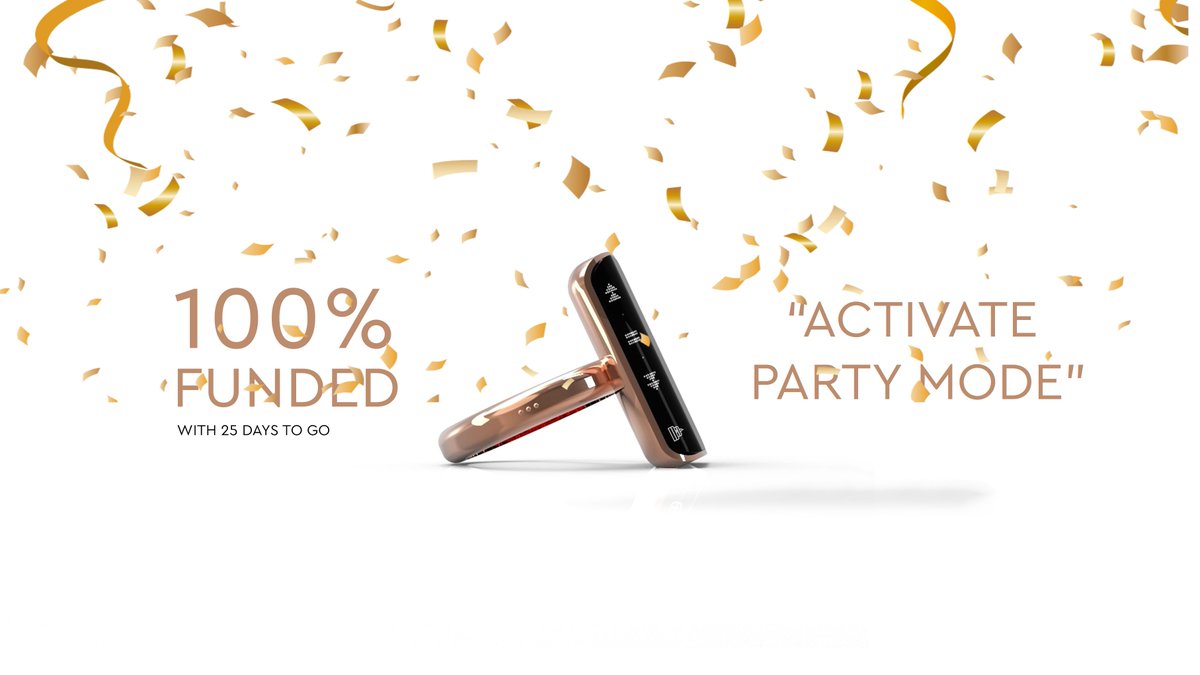 LazyCoHQ's tweet photo. We are now 100% Funded on Kickstarter with 25 Days to Go. Thank you so much, we could not have done this without you!
https://t.co/877Oyv4Mu6
#startup #kickstarter #crowdfunding #smartring #Wearables #technology https://t.co/wcylNow5FD