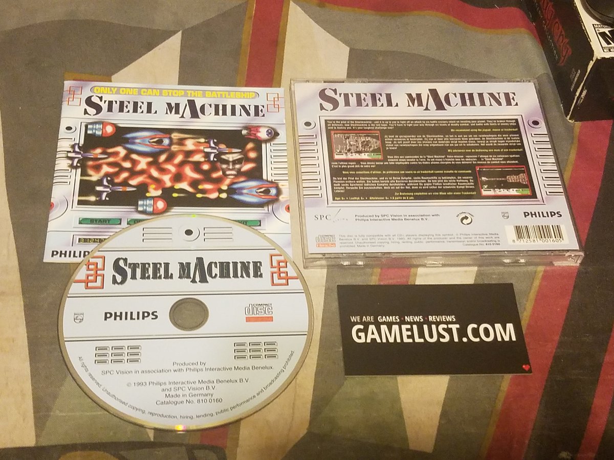 RetroAF_'s tweet photo. I've got a new addition to the #CDi collection for #CDiday. Looking forward to trying this one out as it comes highly recommended for CD-i fans.

#GamersUnite #RetroGaming #videogames #ShareYourGames @gamelust #SteelMachine https://t.co/3g4tNyIzQ3