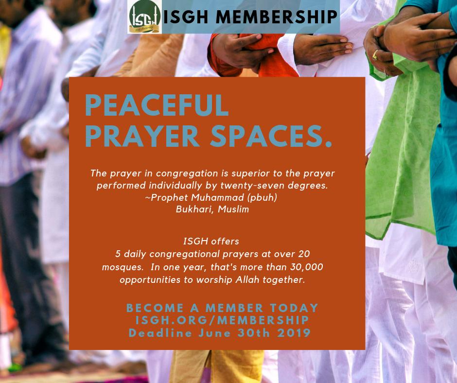 ISGH50's tweet photo. Today we are thankful for having a tranquil space to connect with God and each other. We hope to see you at one of our 20 Jumu'ah services throughout the city. https://t.co/xAOZdeGUni