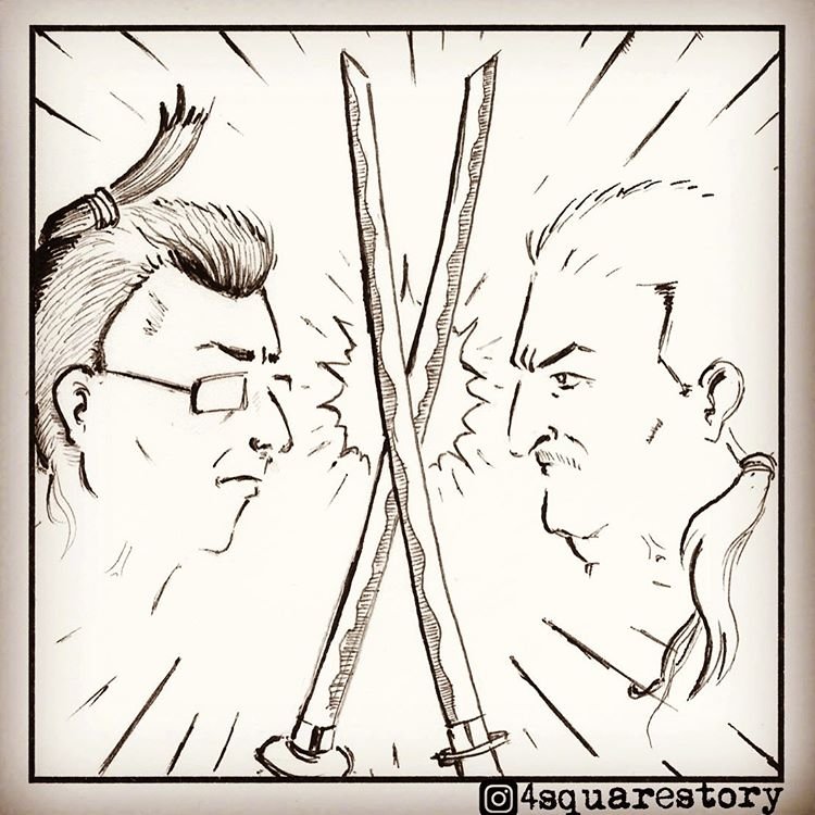 4SquareStory's tweet photo. kapışma saati yaklaştı... iyi olan kazansın. ⚔️

#seçim #ekremimamoğlu #binaliyıldırım #istanbul #karikatür #Secim2019 https://t.co/w3rEk3QCPv