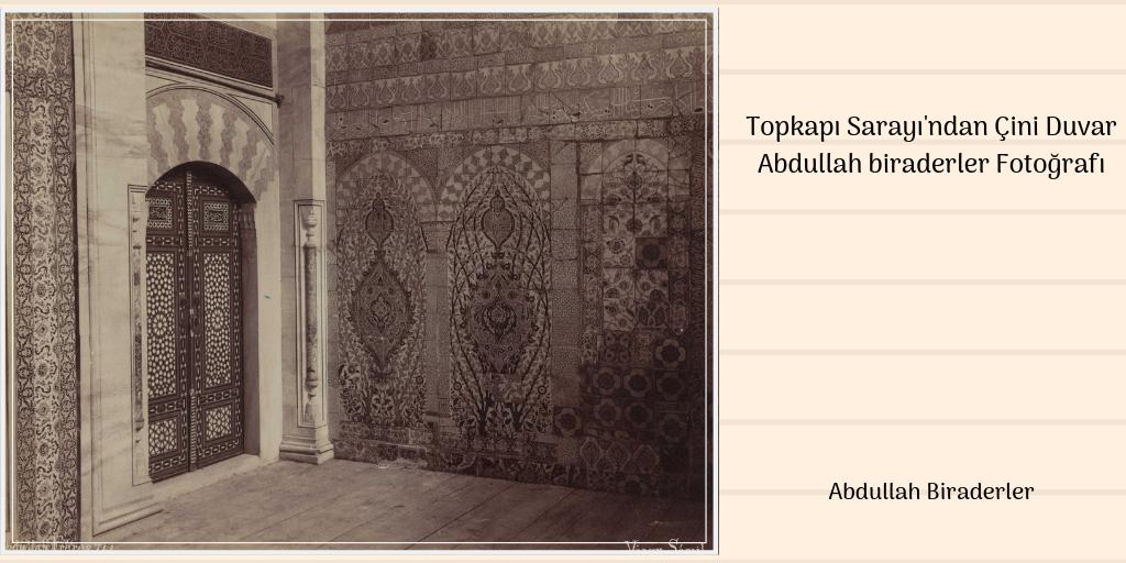 #OsmanlıFotoğrafçıları #Fotoğraf #AbdullahBiraderler #ÇiniDuvar #TopkapıSarayı

Abdullah Biraderlerin kadrajından Topkapı Sarayı'ndaki çini duvar.