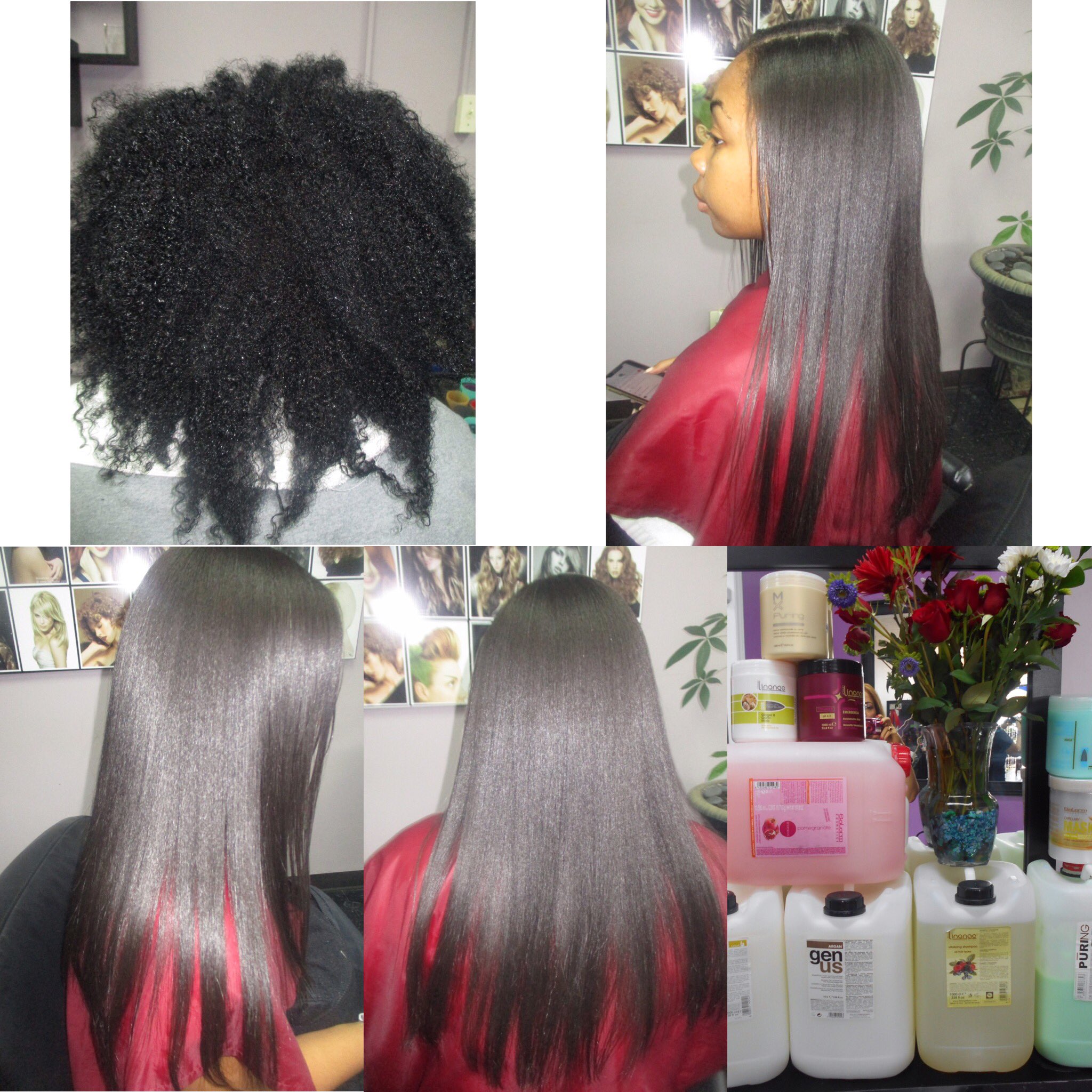Wash and flat iron natural hair cheap