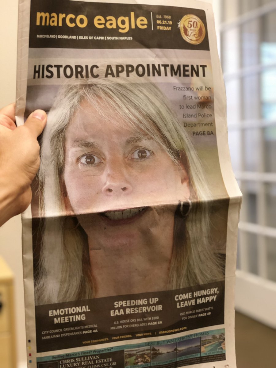 Front page of Marco Eagle: Friday, June 21, 2019