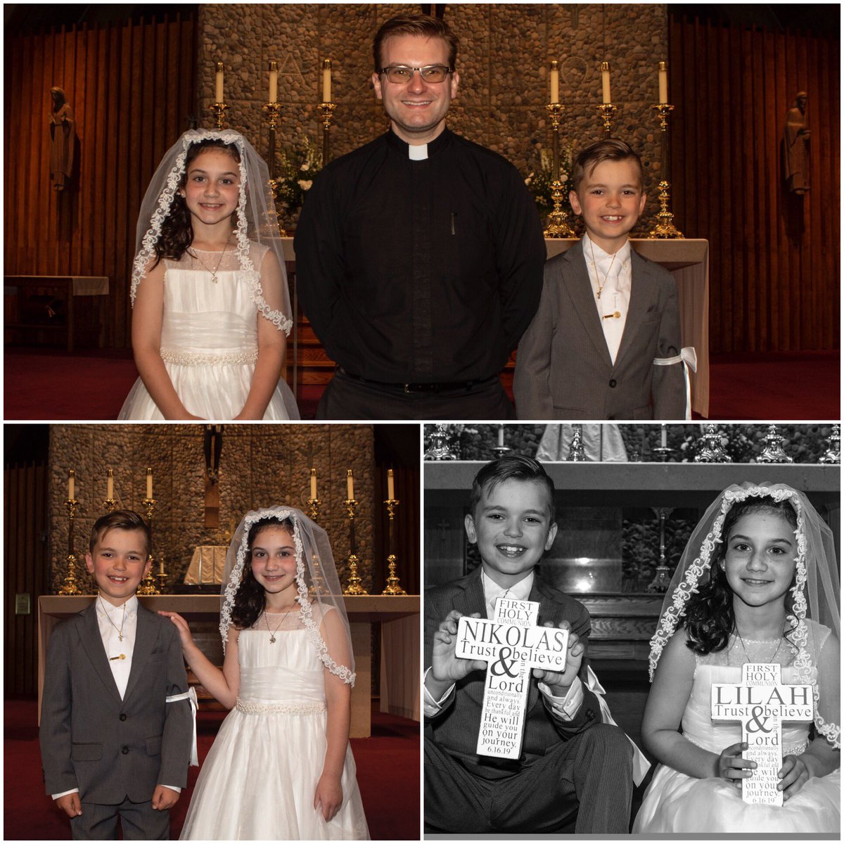 livethefaith17's tweet photo. Pictures from Nicky’s 1st Communion last week -  it was such a beautiful mass and experience!  Thank you @rlturnerii - you’re truly changing the church for the better and I think this first group of kids proved that!! https://t.co/JOBZHDMYcD
