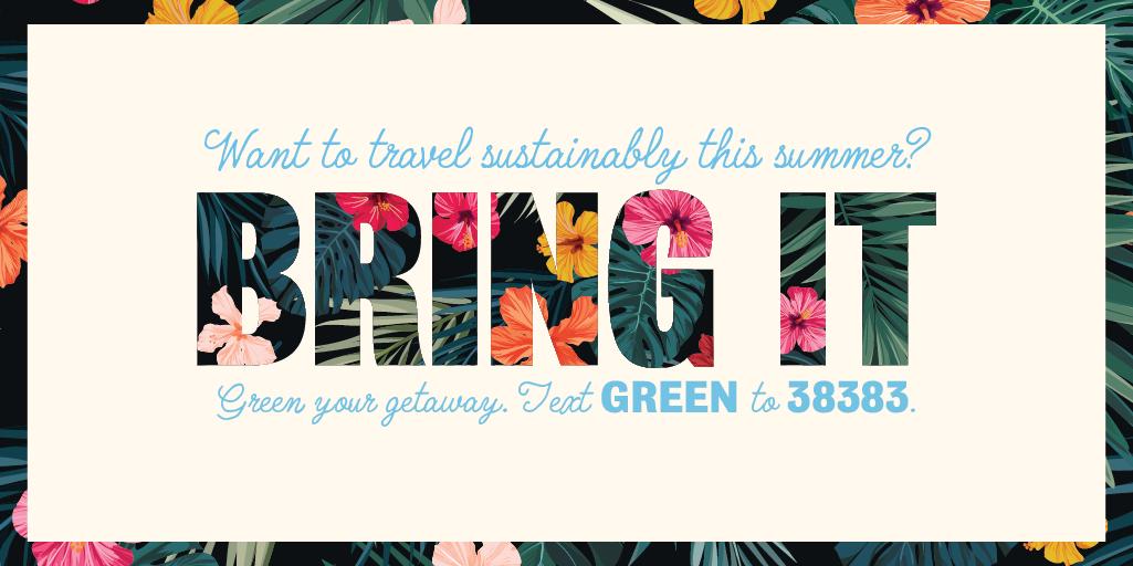 Happy #FirstDayofSummer! ☀️ Got any fun plans? Whatever you do, and wherever you go, make sure to read & share our travel guide to make it the most sustainable summer ever! #GreenYourGetaway with DoSomething.org sponsored by Cotton: bit.ly/2K5dwls