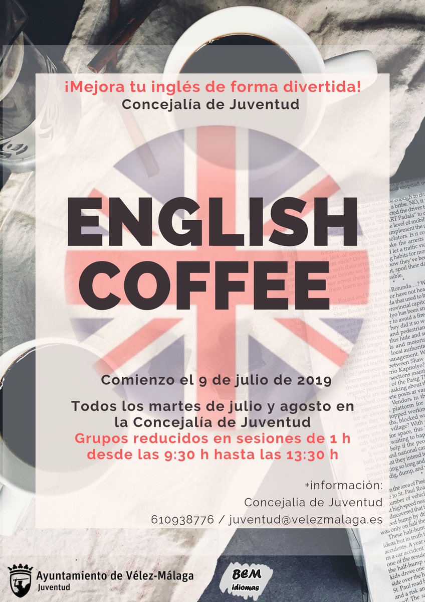 Una hora a la semana durante uno o dos meses harán que pierdas la vergüenza por hablar inglés en público. Grupos reducidos. Plazas limitadísimas 😉
ow.ly/c83k50uIMmu