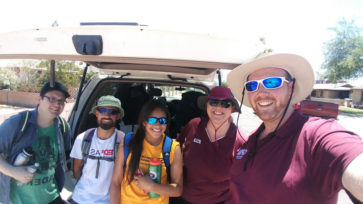 ASUrbanClimate's tweet photo. To celebrate the summer solstice, our researchers have been staying busy collecting data on the #thermalenvironment! Big thanks to our volunteers, REUs, @ASUMaRTy , as well as a couple of student-awarded funding sources (@caplter @ASUGPSA)! #urbanclimate @ASU_SGSUP @JenniVanos https://t.co/46XkfsDd6G