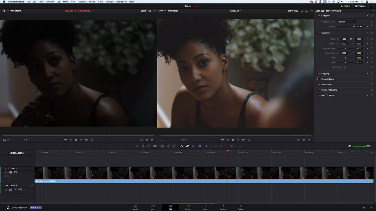 Blackseries2019's tweet image. Divinci Resolve software🔥🔥🔥 Before and after! I am a believer!! @black_the_series @christianthegem #color #divinciresolve #indiefilm #tvpilot