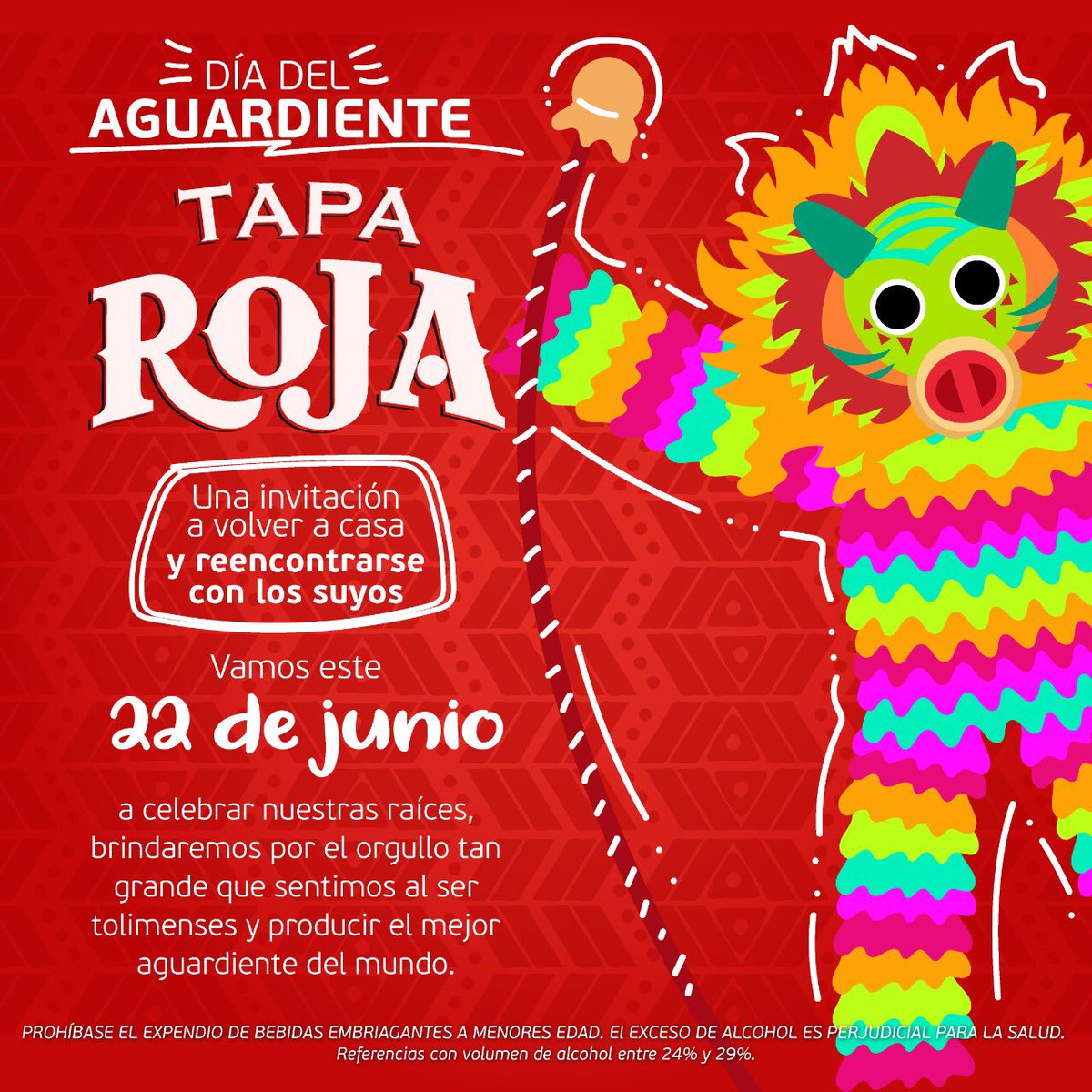 🤩¡Vamos a celebrar el #DiaTapaRoja !🥳 Este 22 de Junio desde las 10 am en el parque Murillo Toro. 

#SanJuan2019