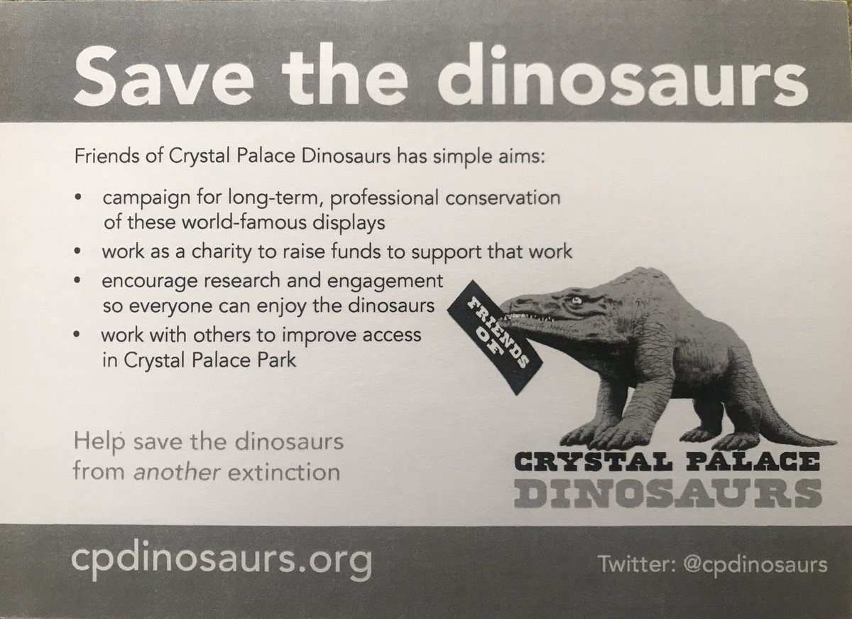 Prof Melanie Leng (@meljleng) on Twitter photo We need to support <a href="/cpdinosaurs/">Crystal Palace Dinos</a> who aim to preserve and support the Crystal Palace dinosaurs... We need to support <a href="/cpdinosaurs/">Crystal Palace Dinos</a> who aim to preserve and support the Crystal Palace dinosaurs...