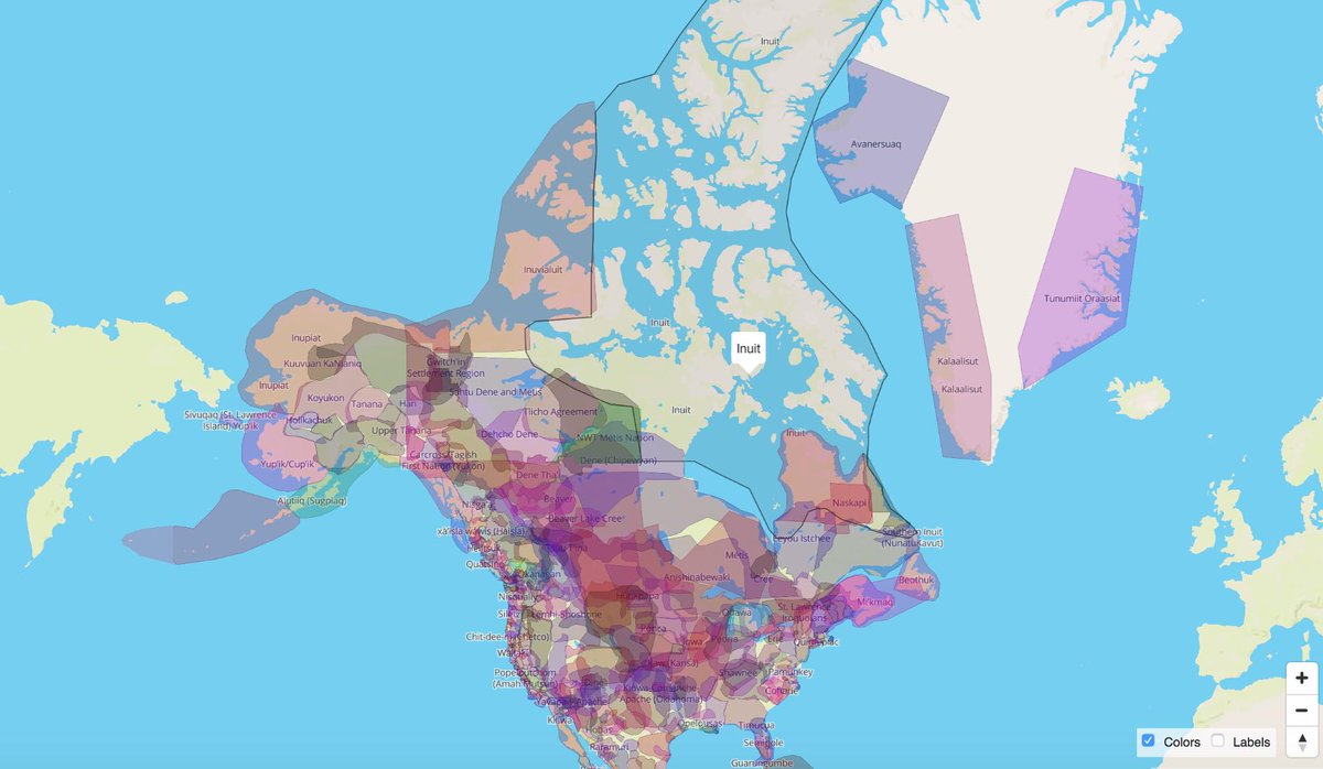To celebrate #NationalIndigenousPeoplesDay let's learn about the geography of First Nations in Canada. 
native-land.ca

#NationalAboriginalDay #Indigenous #Canada