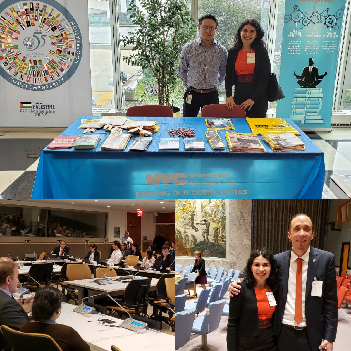 .@nycemergencymgt's Ready New York team enjoyed speaking to @UN staff this week about how we prepare NYC for emergencies.