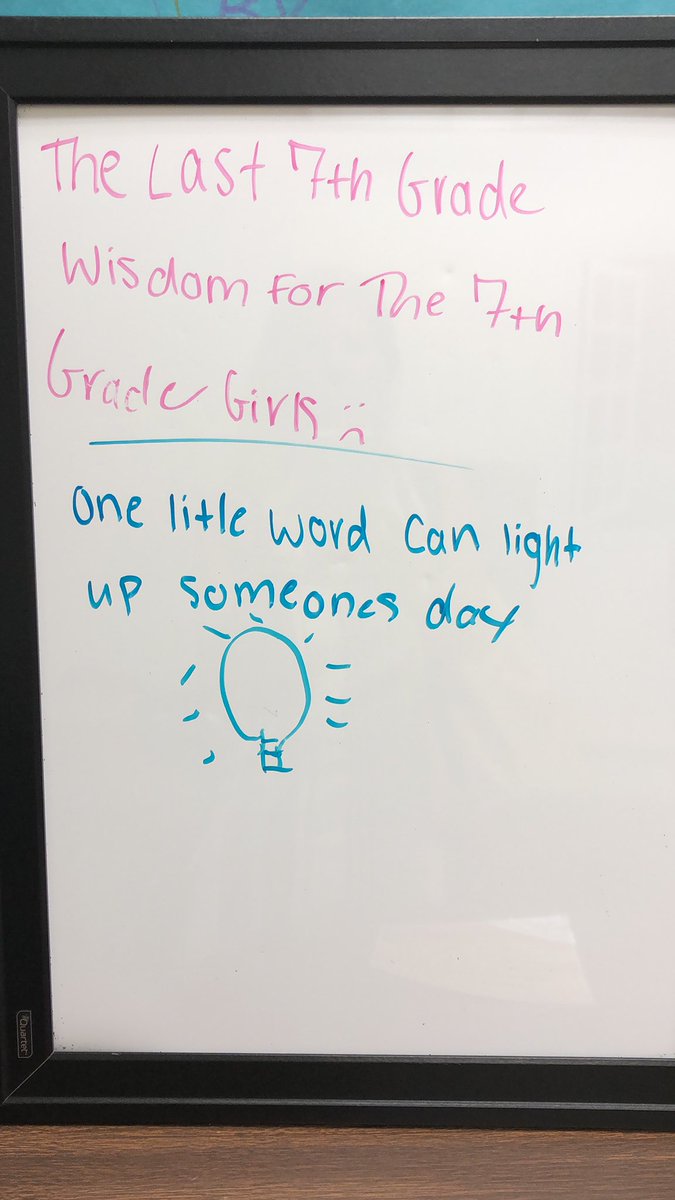 Last seventh grade wisdom for 2018-19: One little word can light up someone’s day. Have a great summer!! #seventhgradewisdom <a href="/HaddonfieldMS/">Haddonfield MS</a> <a href="/HaddonSchools/">Haddonfield Schools</a> <a href="/HaddonfieldEA/">HEA Members</a>
