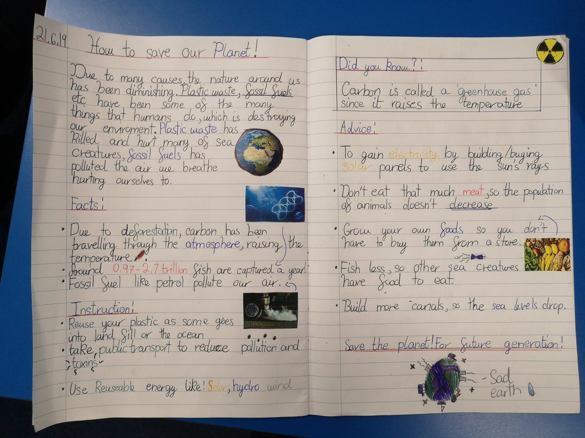 Our final bit of work on the Geography part of our Nurturing Nature topic. The children have loved it and enjoyed showing their knowledge in this final task. Happy with the results! @ThreeBridgesSch @doctalkteach @SharBrown55 #nurturingnature