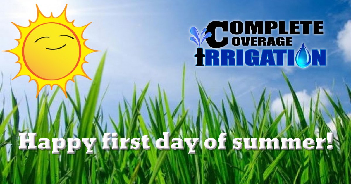 Happy first day of summer!  Please keep shining Mr Sun.

#firstdayofsummer #completecoverageirrigation #summer #sprinkler #smartwatering #yqg #windsoressex 

CCirrigation.ca