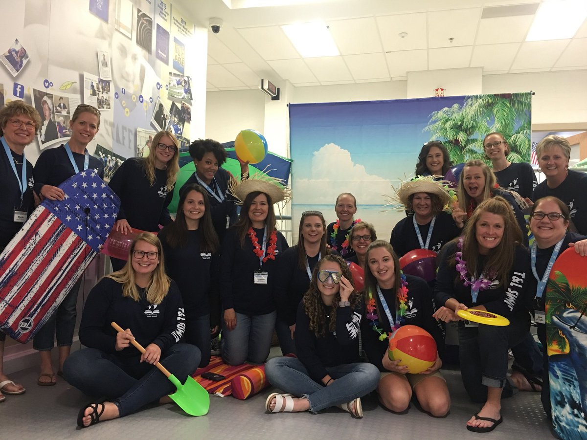 WCESReading's tweet photo. WCES Staff having some fun while participating in powerful learning at the Teaching and Learning Summit! #scpstls @WindingCreekES @SCPSchools @JohnAntonetti https://t.co/PJyrpiSaGS