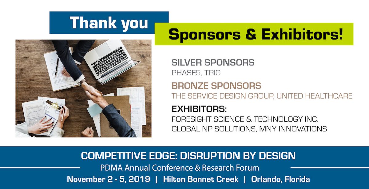 PDMAIntl's tweet photo. Increase your exposure while driving innovation at the 2019 PDMA Annual Conference! By becoming a sponsor or strategic partner, you’ll gain visibility with your target audience and maximize your ROI. Download the prospectus today! #PDMA2019 https://t.co/Y0nQIG5eds https://t.co/b0c0HQzC9e