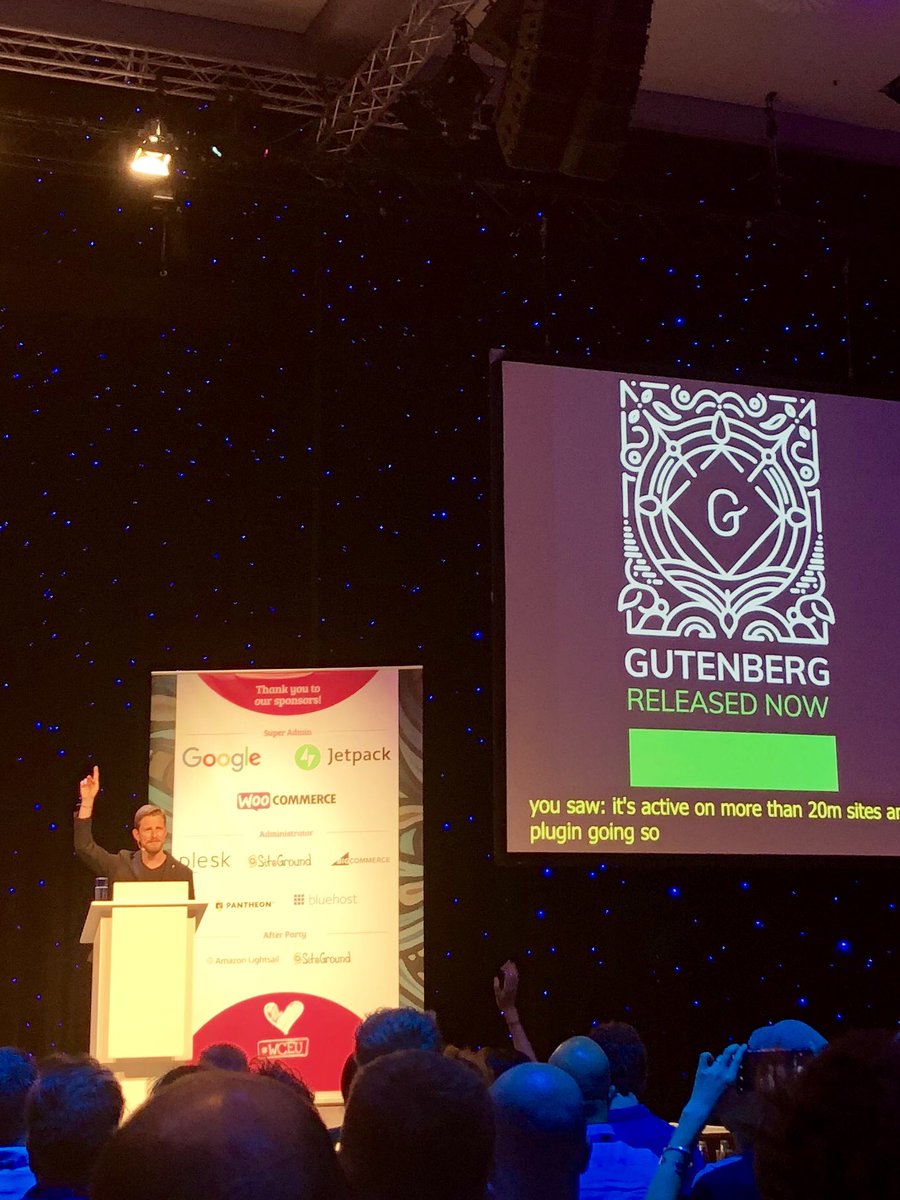 Great opportunities for <a href="/WordPress/">WordPress</a> - thanks for the insights <a href="/photomatt/">Matt Mullenweg</a>