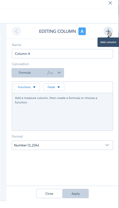 CRM_Analytics's tweet photo. See your data and tables from a new perspective with today’s #AnalyticsProTip: Derived Columns 📊
Our Analytics experts say, “Use the + button (when you edit a column) to Add a derived column in Compare table and the arrow marks to move between the columns."
Check it out! ⬇️ https://t.co/6PA7rWC6Yn