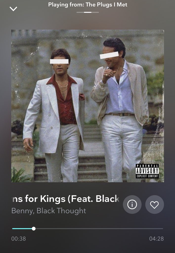 Dafattestninja's tweet photo. The world needs a @BennyBsf and @blackthought album https://t.co/fYGpdWAoPG