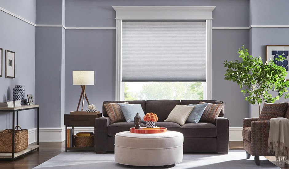 BudgetBlindsSPN's tweet photo. The cellular shade on this large living room window soften sunlight while still keeping the room well-lit. #BudgetBlindsofSpokane #Spokane #Washington https://t.co/wvYj2E2YDP