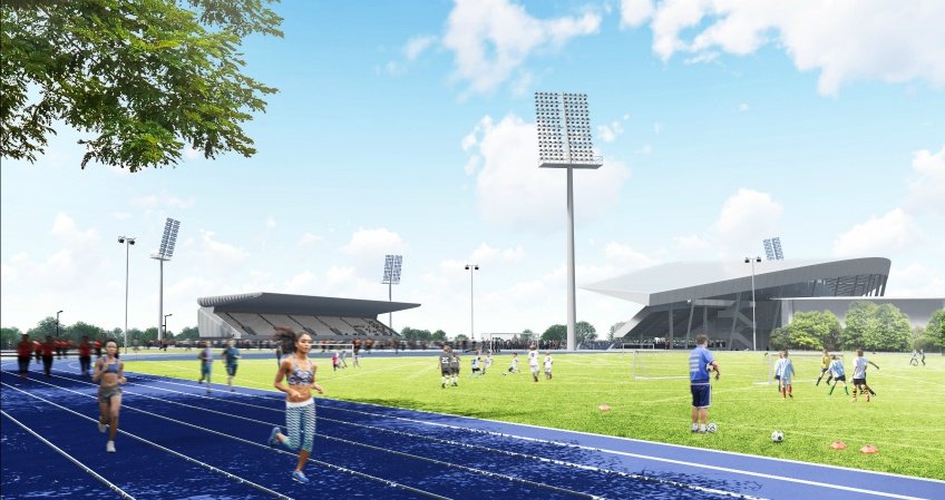 BhamCityCouncil's tweet photo. A revamped facility for community use, grassroots sport and international standard competition - have your say on plans for the city's Alexander Stadium. Full details here: https://t.co/Y9yBSeBPz1 #sport #Brum @birminghamcg22 https://t.co/qdhD0qUHhB