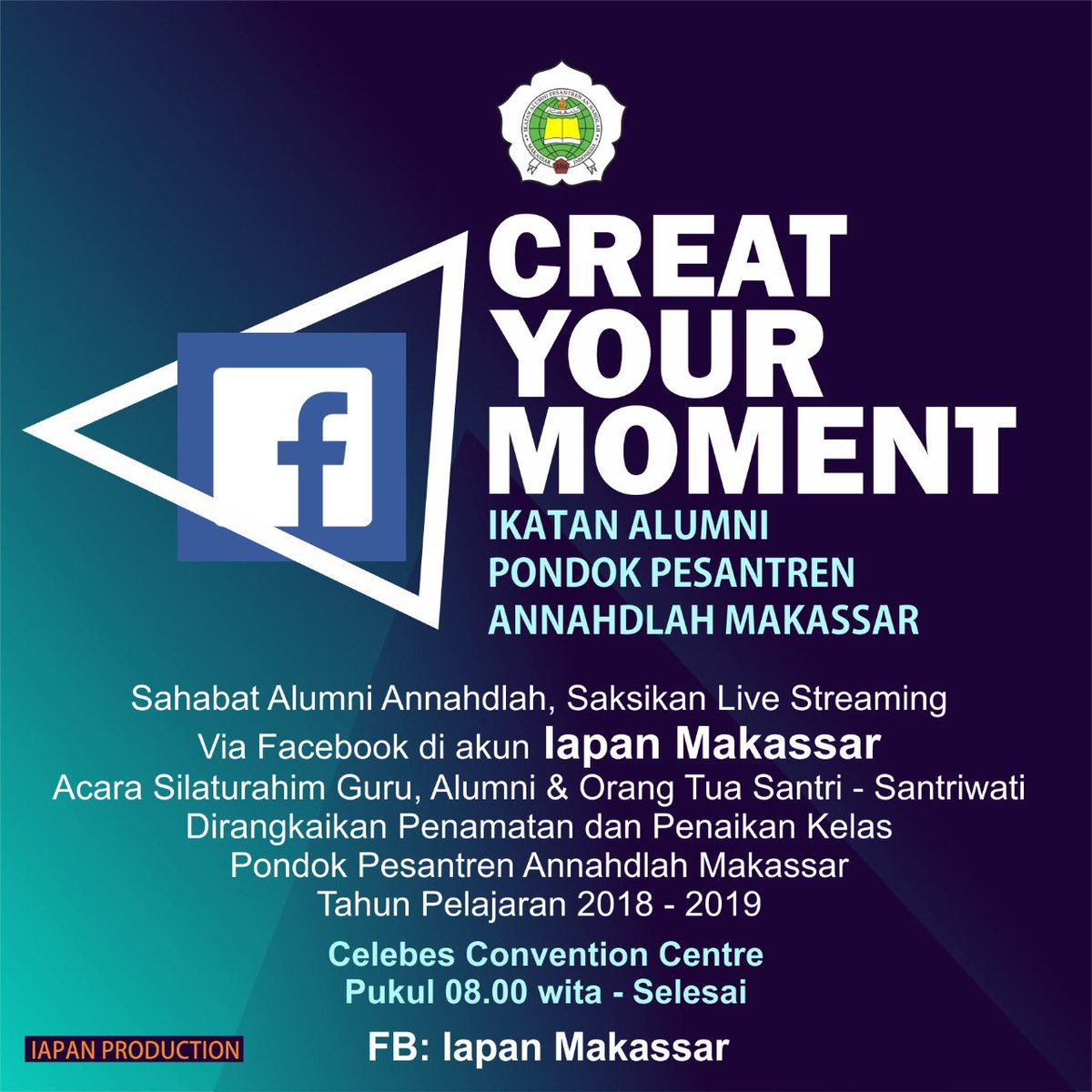 rizalsyarif's tweet photo. Creat Your Moment IAPAN2019 https://t.co/ThJiavD0qp
