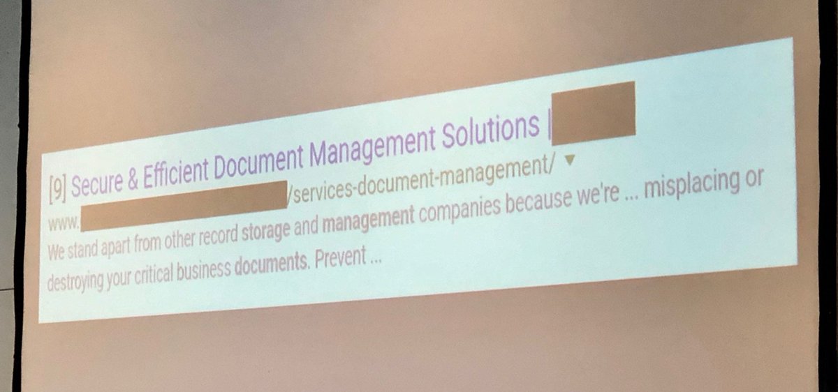 Show this next time someone tells you meta descriptions aren’t a priority. #mnsummit <a href="/jennyhalasz/">Jenny Halasz</a>