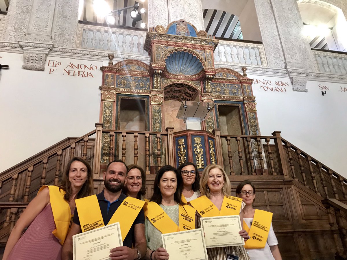 Hoy unos cuantos FH, ya expertos vs especialistas en Inmunoterapia del Cáncer. Universidad de Alcalá. <a href="/gedefo_sefh/">GEDEFO</a>