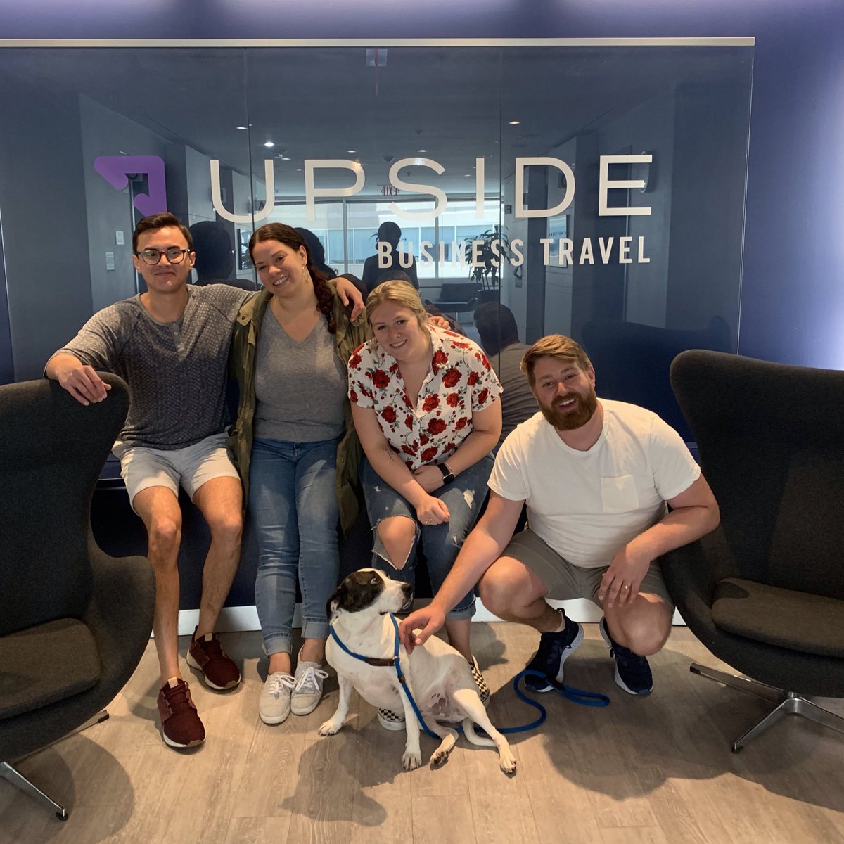 UpsideTravel's tweet photo. Turns out it’s #BringYourDogToWorkDay—which is pretty much everyday here. 🐕 We 💜 our Pupside program just like we 💜 Potato who’s in the office today!

If this sounds like the #startup vibes you’re looking for, check out our open #tech job postings: https://t.co/KiISclhJHQ. https://t.co/dkqTt1yQu1