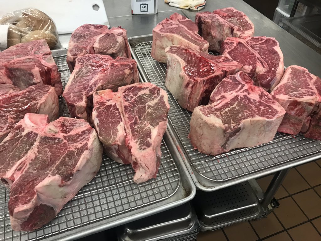 Prepping a couple steaks for tonight’s CCI party!