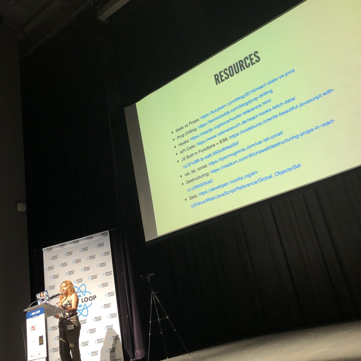 jbrancha's tweet image. Lots of great resources from Adrianna #ReactLoop19