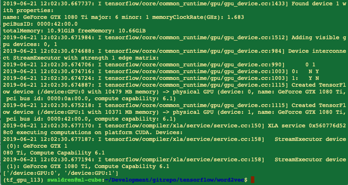 techydoc's tweet image. Crazy how a few lines in the terminal can give so much joy #TroubleShootingSuccess #MultiGPU #tensorflow #CUDA10