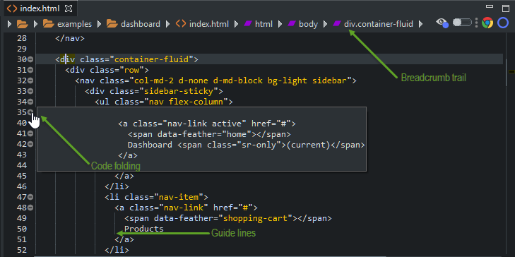 Genuitec's tweet image. Dear users, we heard from you.
By popular demand, these new editing tools are available on #CodeMix latest release:
Indentation guides ✓
Code Folding ✓
And also a revamped Breadcrumb toolbar  ✓
Try #CodeMix now and be part of our community!
genuitec.com/products/codem…