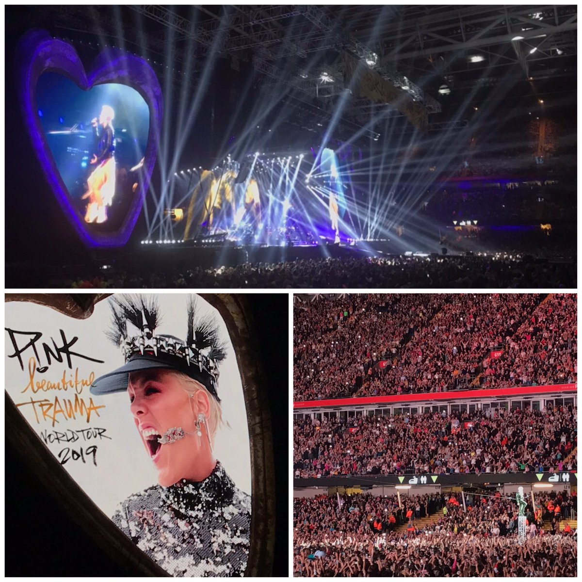DamonSmoke76's tweet photo. Amazing performance by @Pink last night in Cardiff..... to all those who are going to Wembley at the end of the month you will have a great time.... #Pink #BeautifulTraumaWorldTour #PINKCardiff #PrincipalityStadium #Cardiff #Wales https://t.co/NS3OWIcmuB