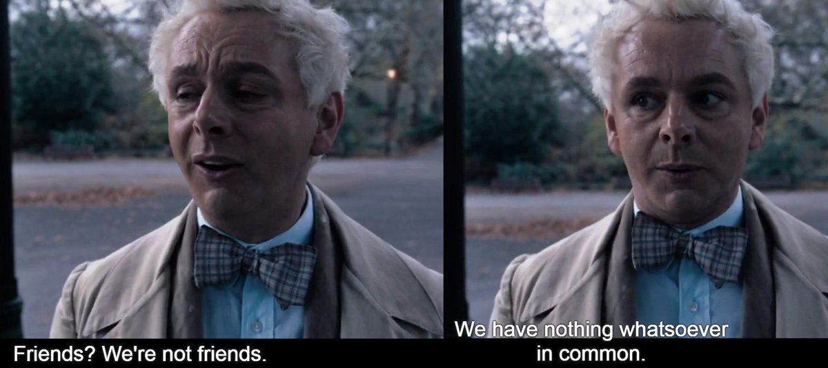 But we are not friends :))) #Hannibal  #GoodOmens  #Hannigram  #IneffableHusbands