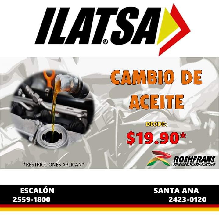 ILATSA_'s tweet photo. #ILATSA #CAMBIOACEITE #ROSHFRANS #VISITANOS https://t.co/pd0TnR8baN